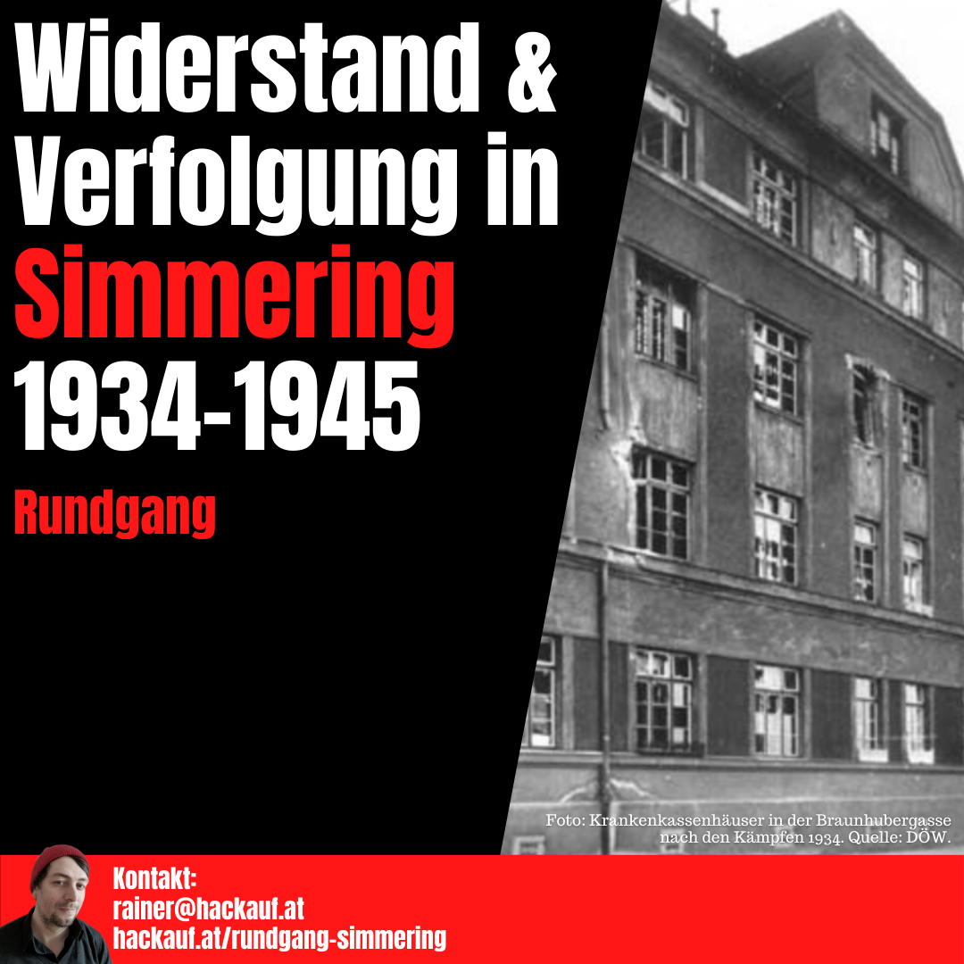 Rainer Hackauf: Widerstand & Verfolgung in Simmering 1934-1945